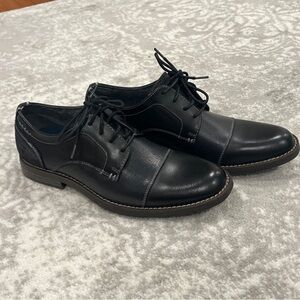 Men's Penguin By Munsingwear Leather Oxford Derby Dress Shoes US 8.5 Blue